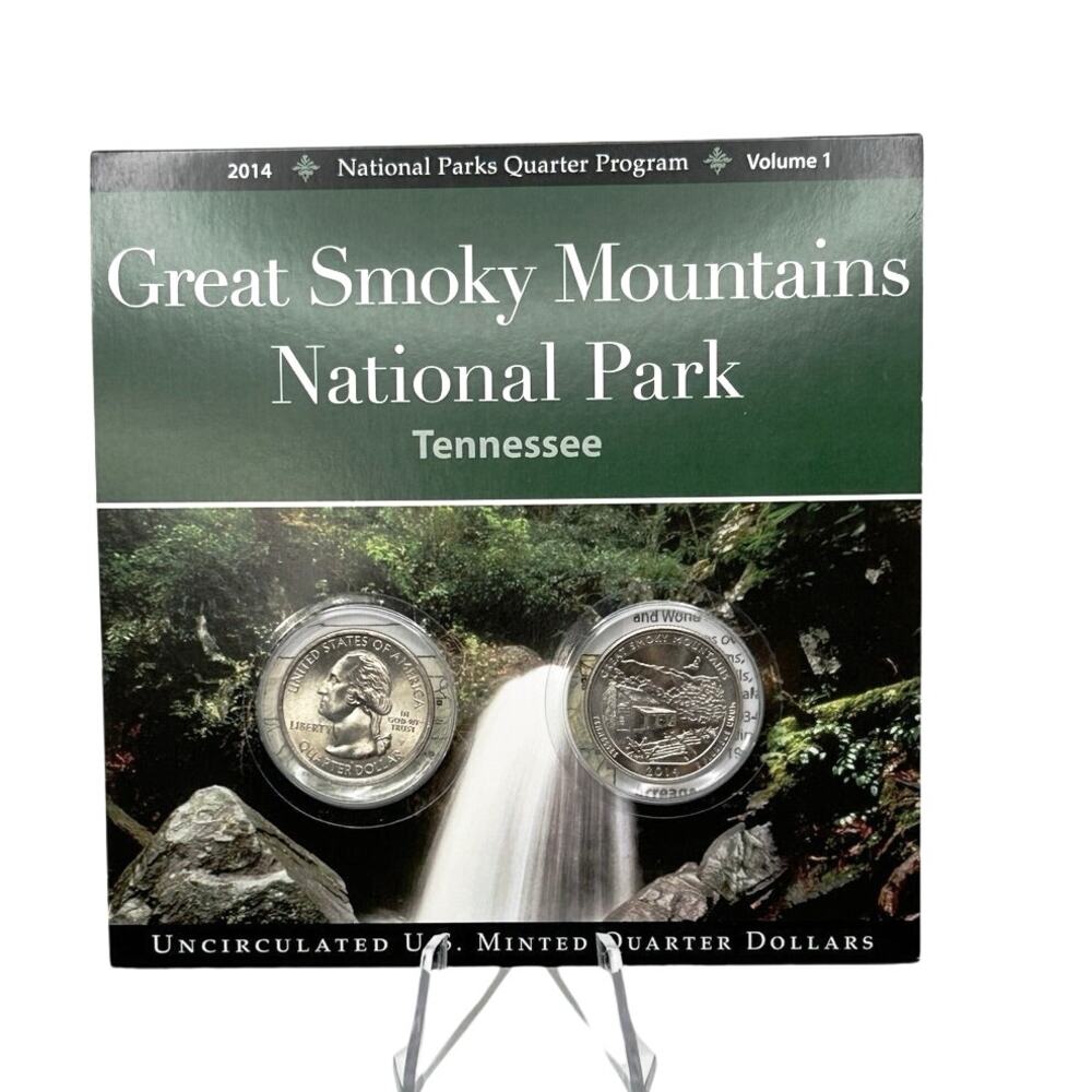 Great Smoky Mountains National Park Quarter Set Nature Gift Collectible 2014